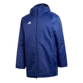 Adidas Adult Core 18 Stadium Jacket (Dark Blue/White)