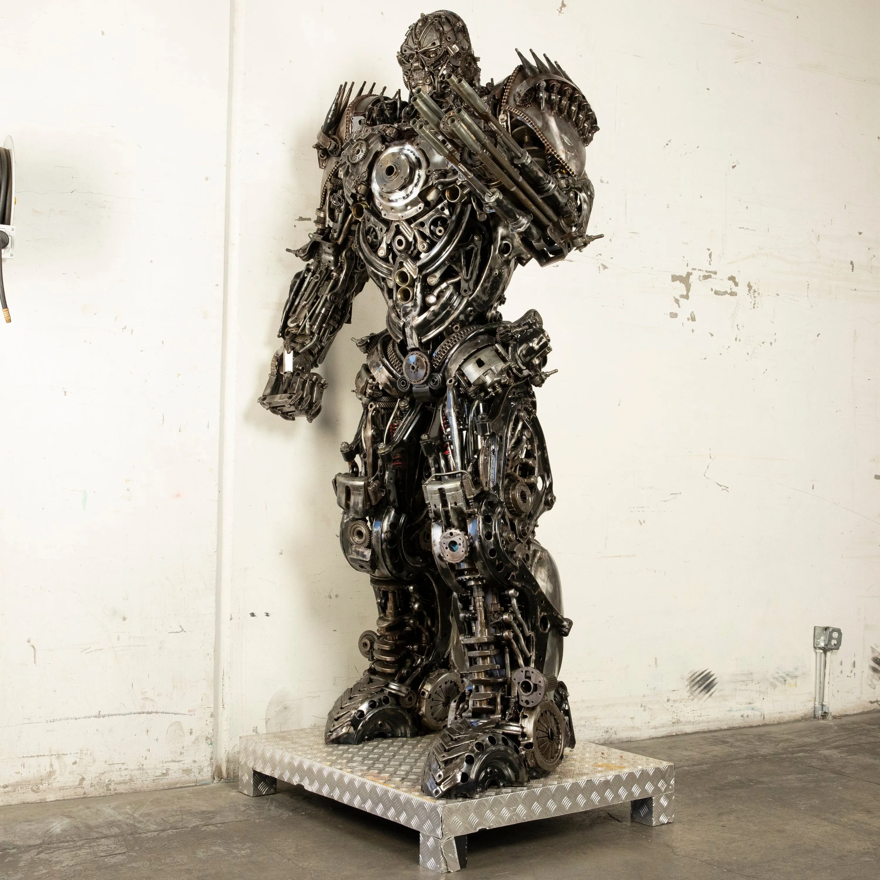 102 Lockdown Decepticon Inspired Recycled Metal Art Sculpture