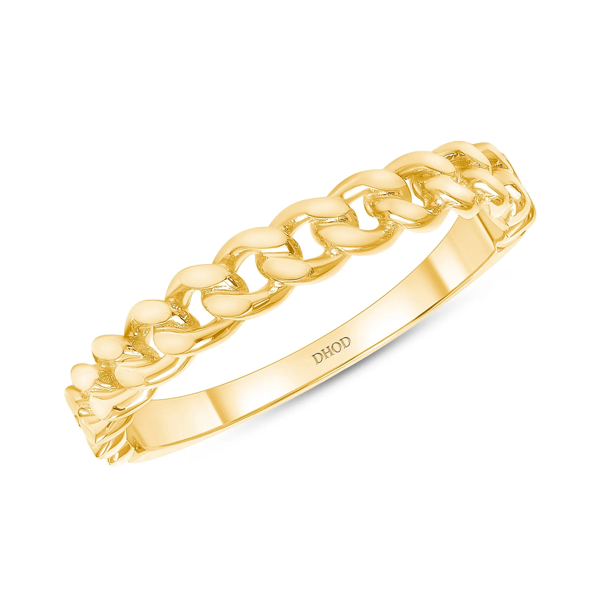 14K Gold 2MM Cuban Band