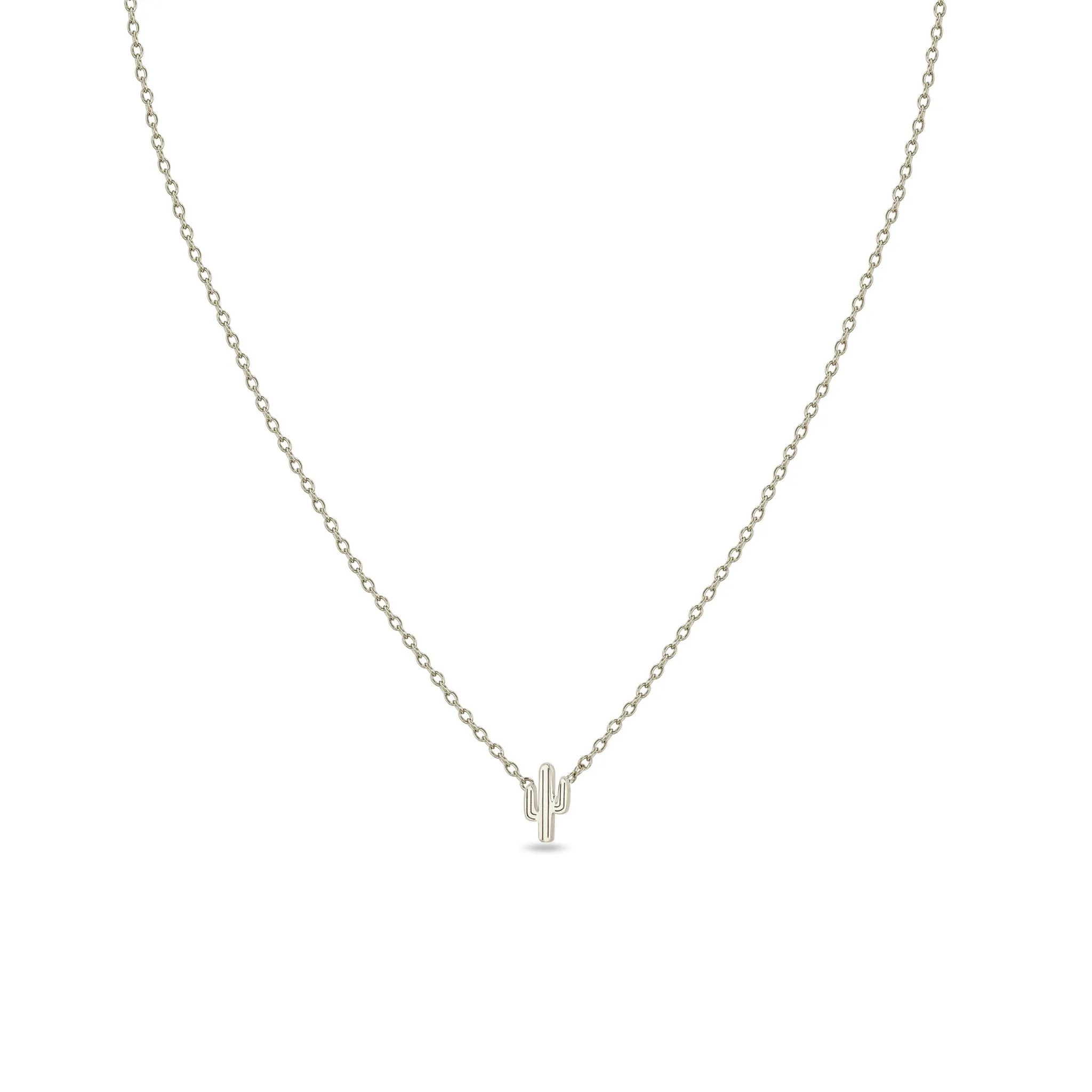 14k Itty Bitty Cactus Necklace