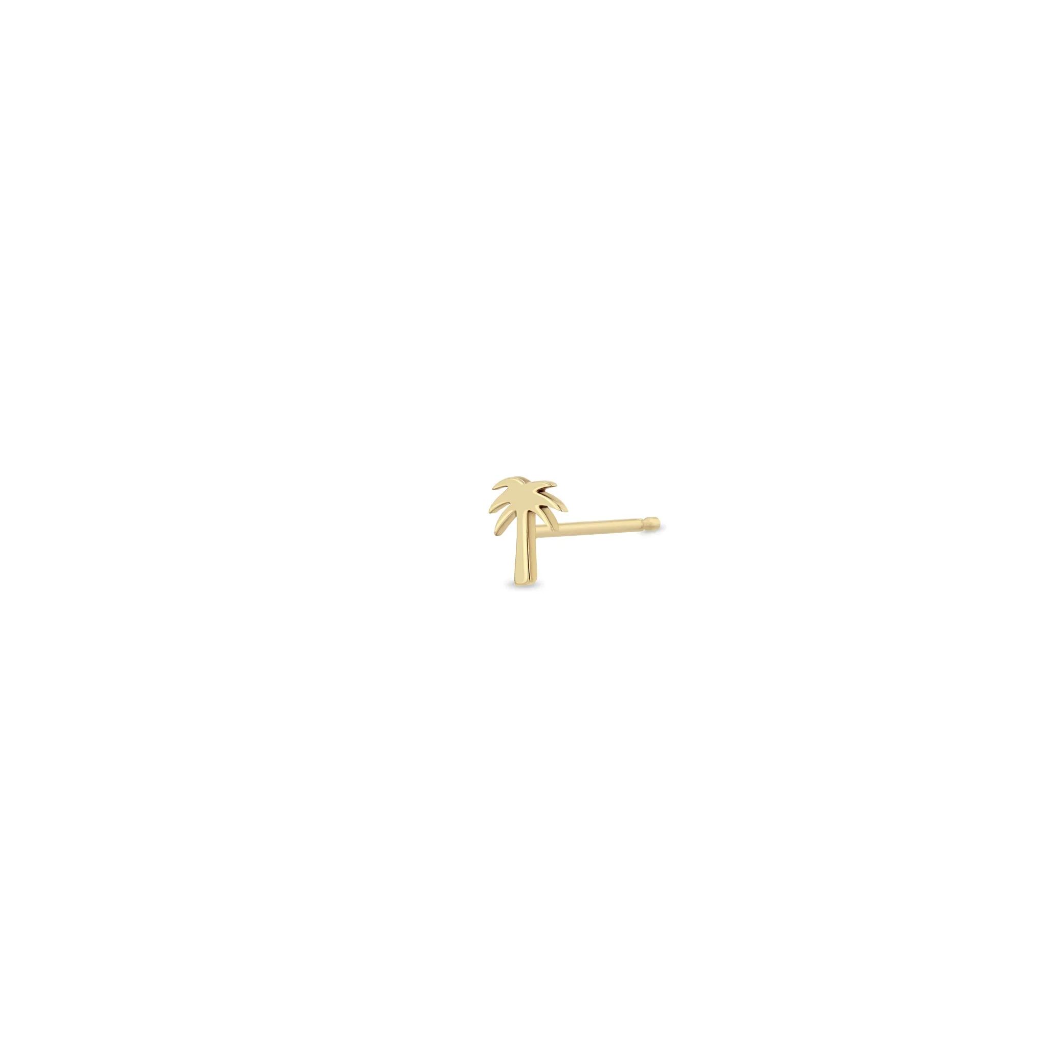 14k Itty Bitty Palm Tree Stud