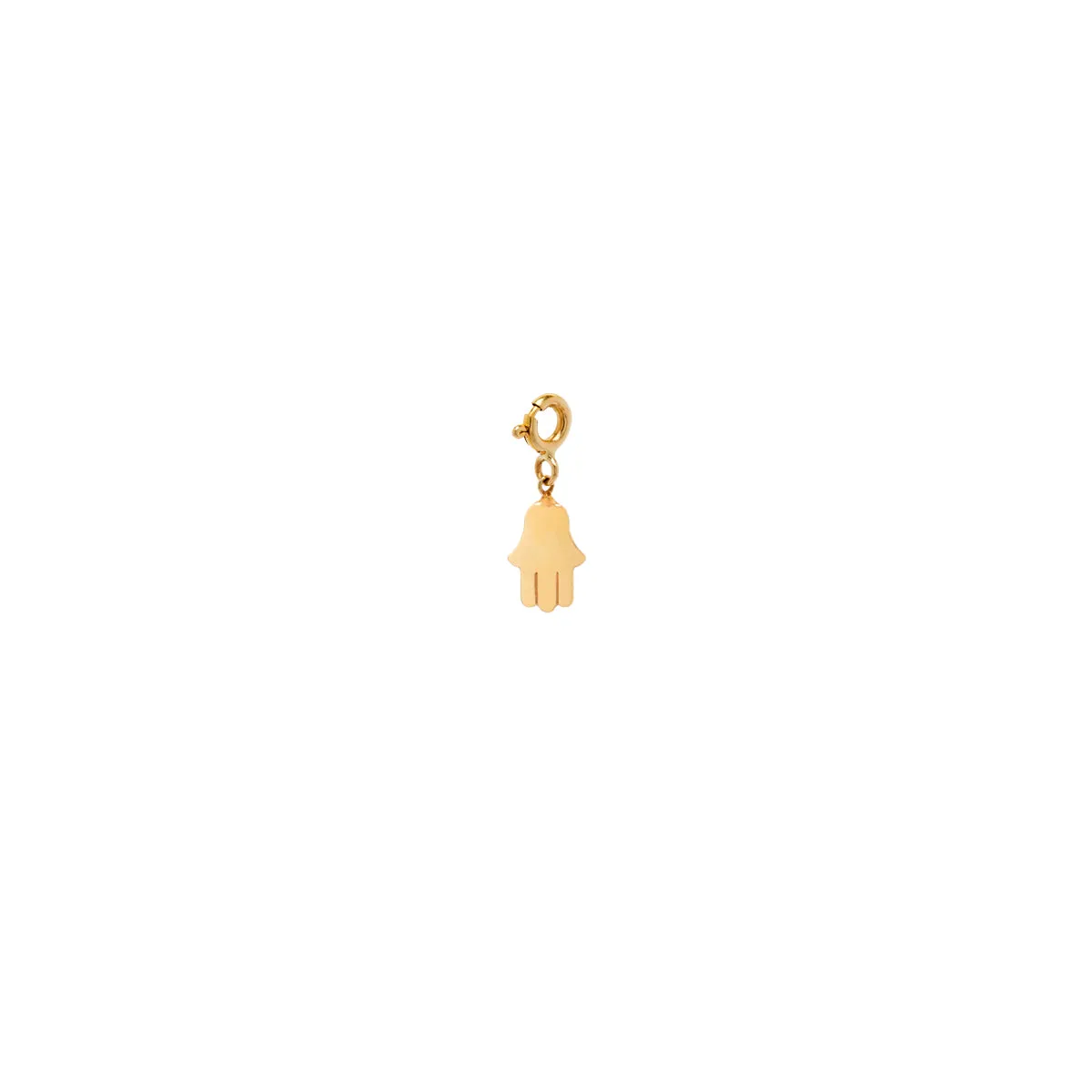 14k Single Midi Bitty Hamsa Charm