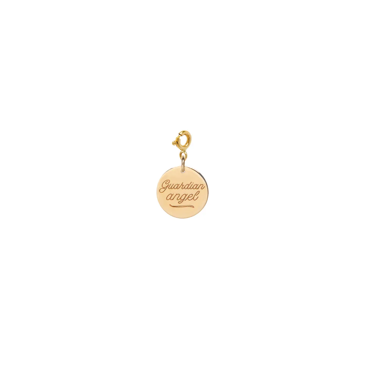 14k Single Small Amore Medallion Disc Charm