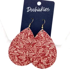 2.5 Into the Wild Mini Collection Western Earrings - Vines On Red