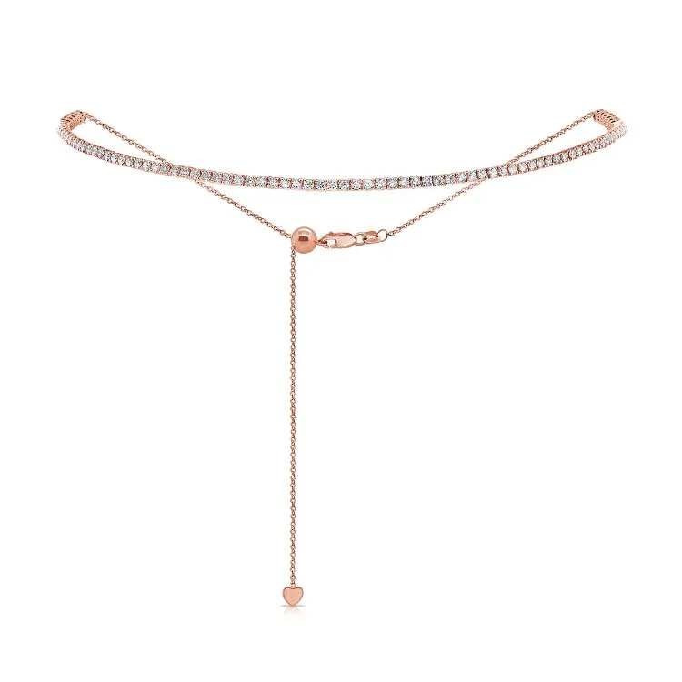 2ct Adjustable Bolo Diamond Tennis Choker