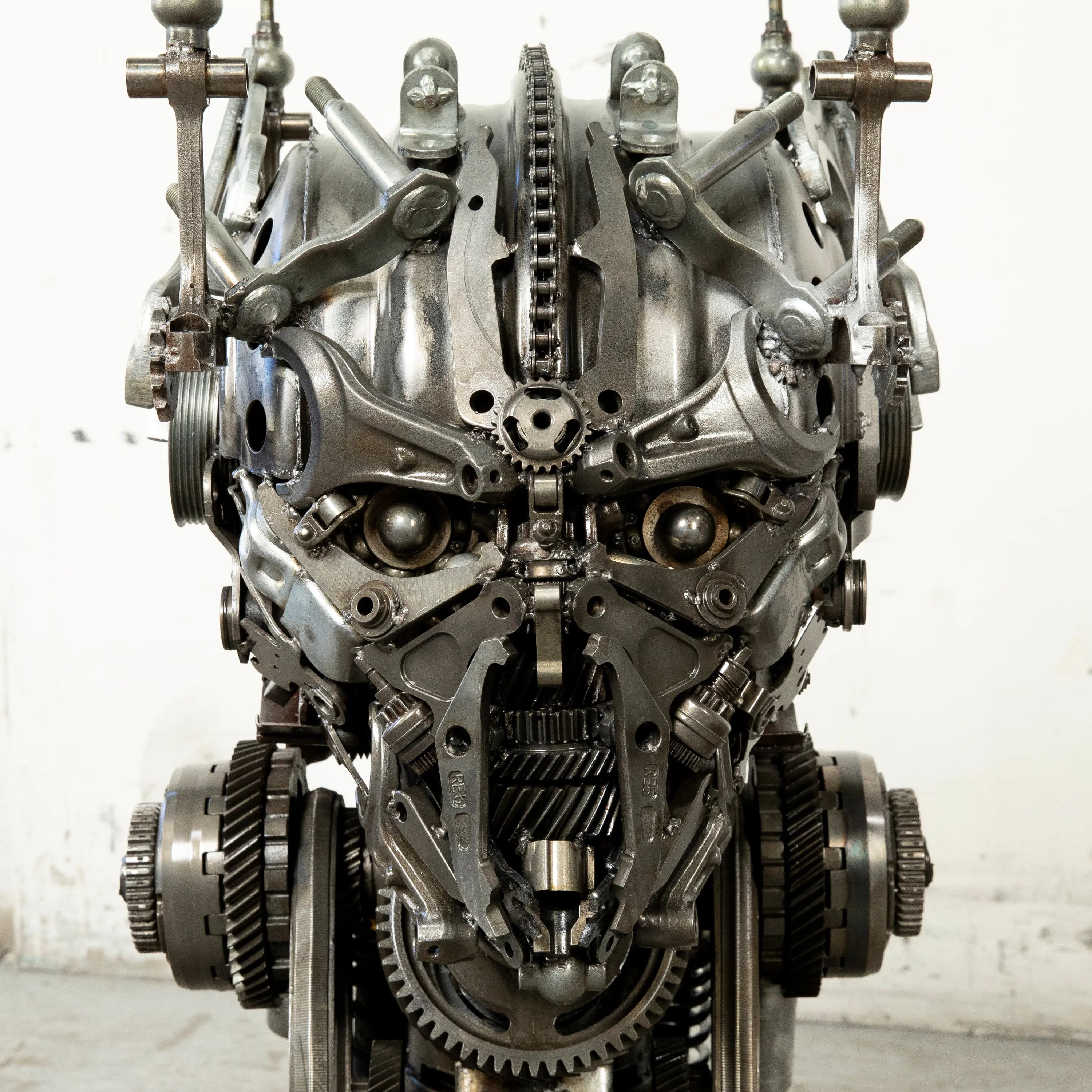 36 Megatron Inspired Recycled Metal Sculpture Table