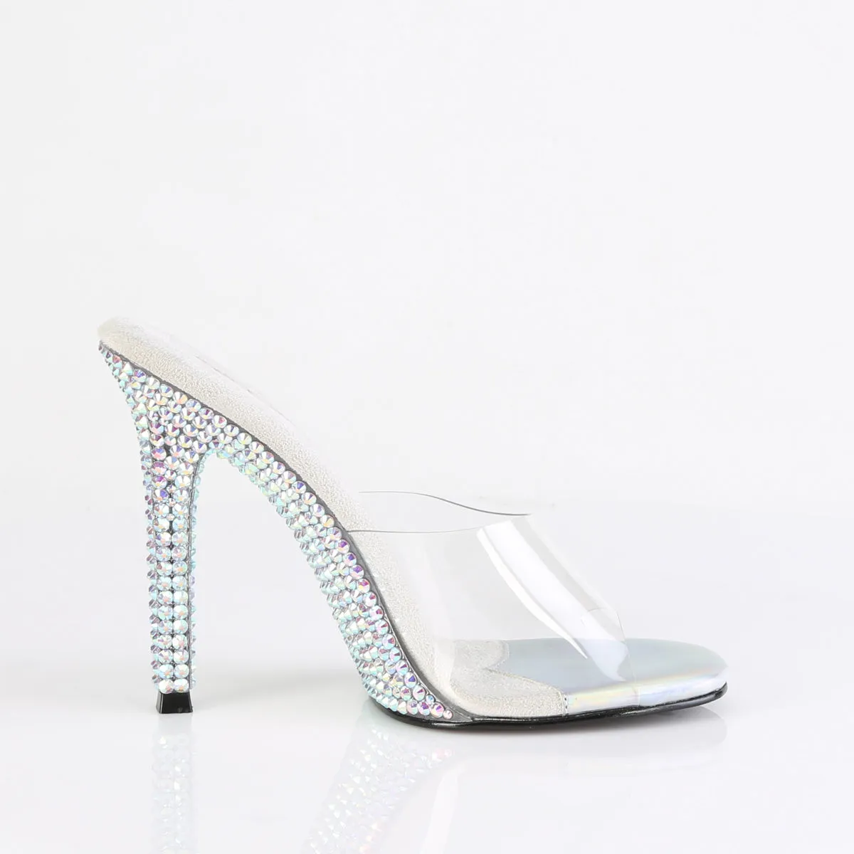 4 Inch Heel GALA-01DML Clear Rhinestone