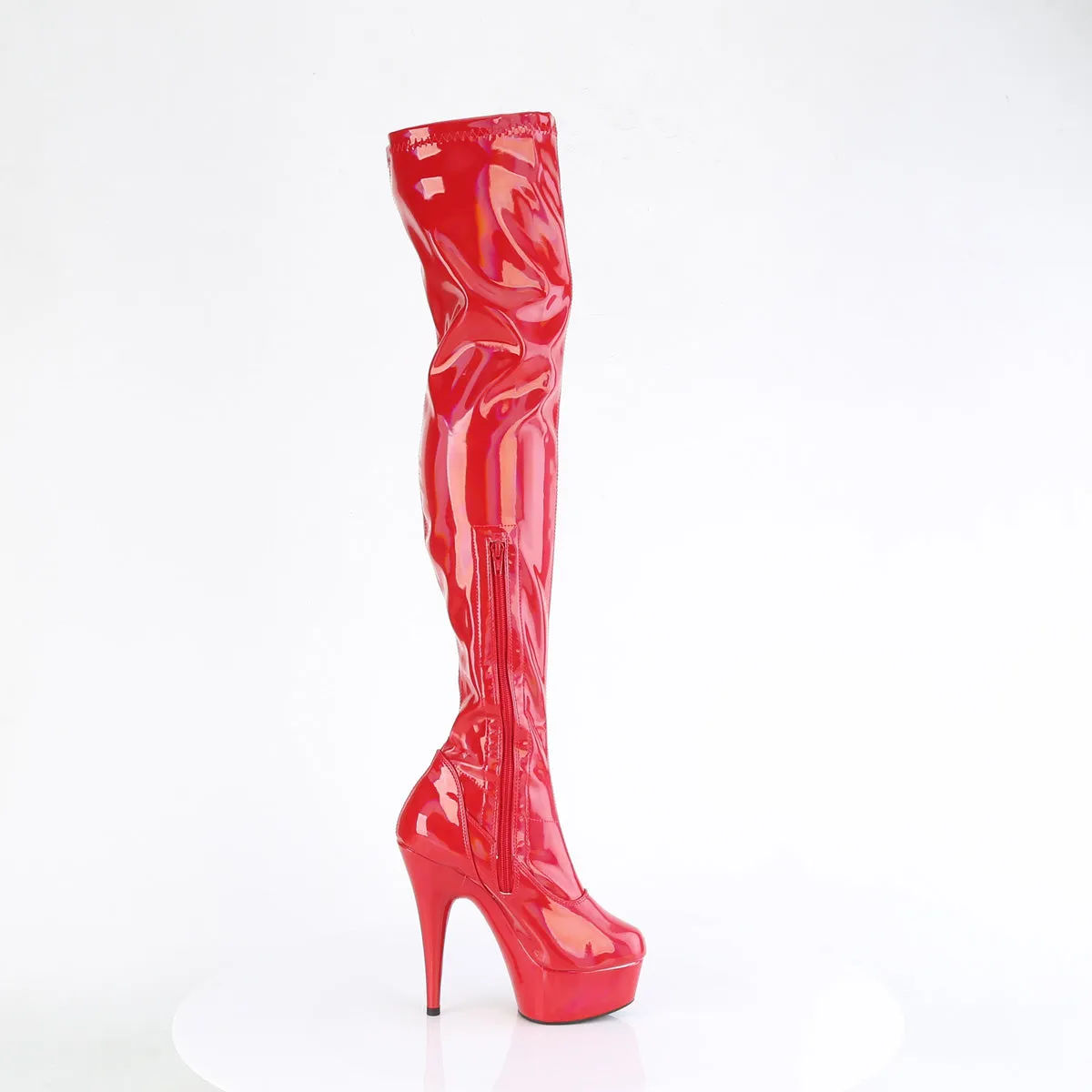 6 Inch Heel DELIGHT-3000HWR Red Holo Patent