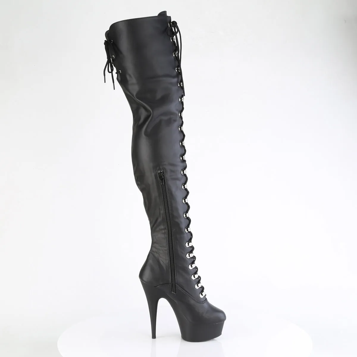 6 Inch Heel DELIGHT-3022 Black Pu