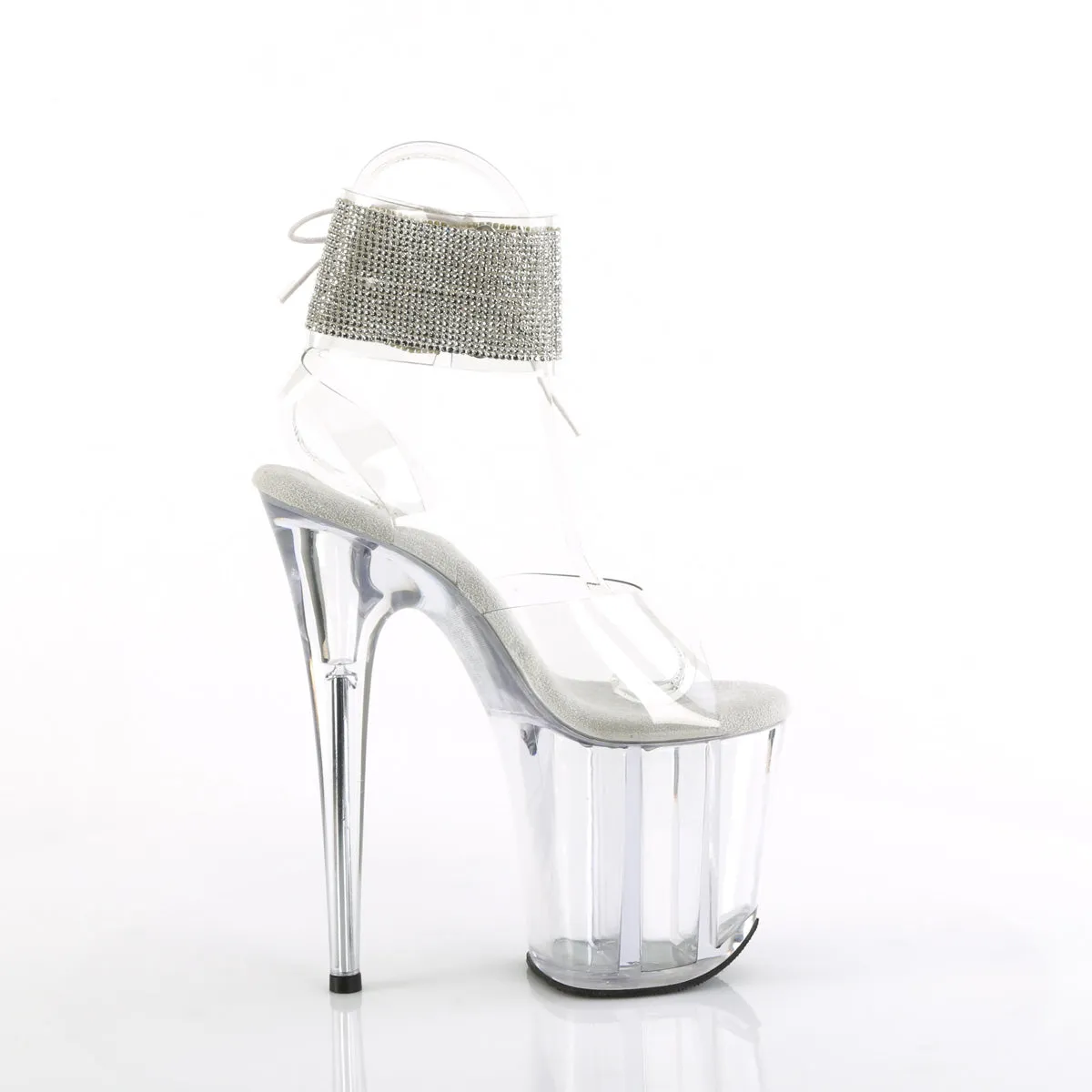 8 Inch Heel FLAMINGO-891-2RS Clear