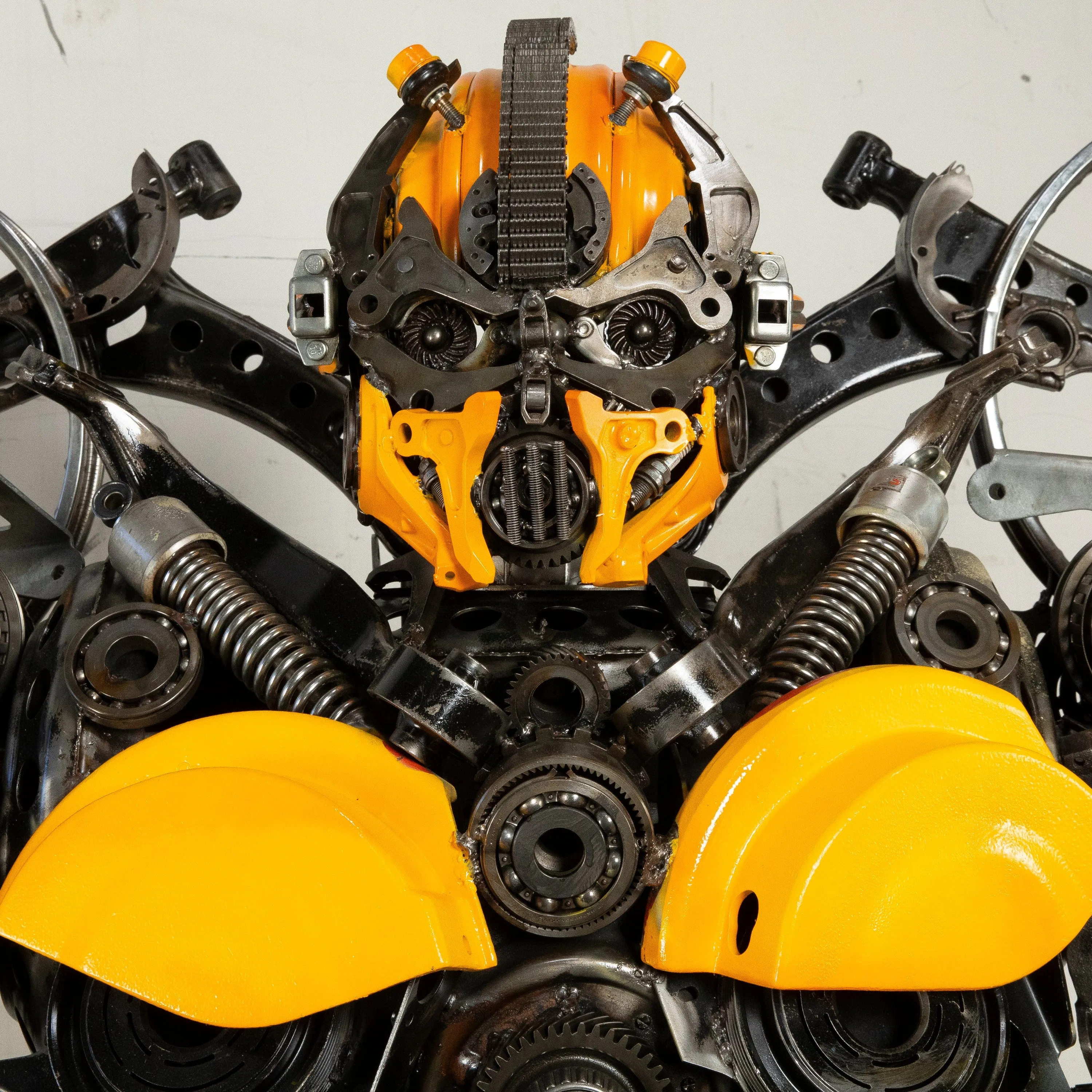 91 Bumblebee Inspired Recycled Metal Art Sculpture