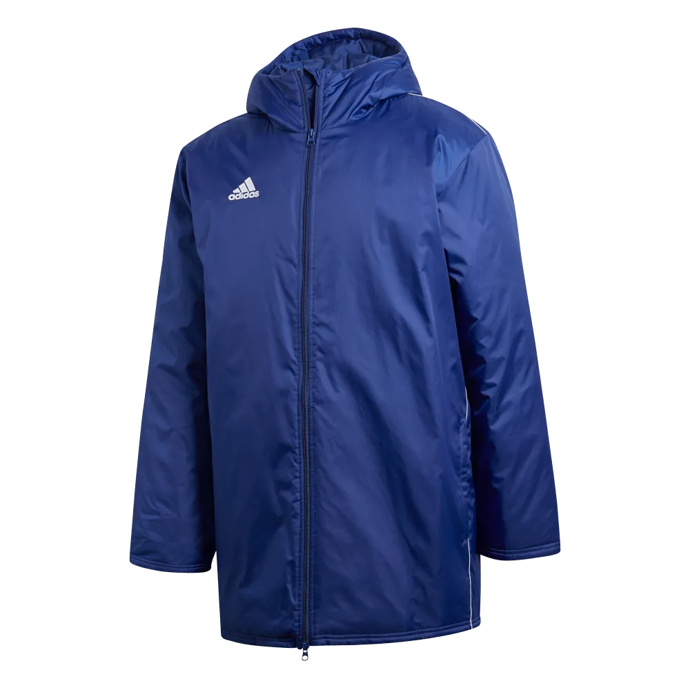 Adidas Adult Core 18 Stadium Jacket (Dark Blue/White)