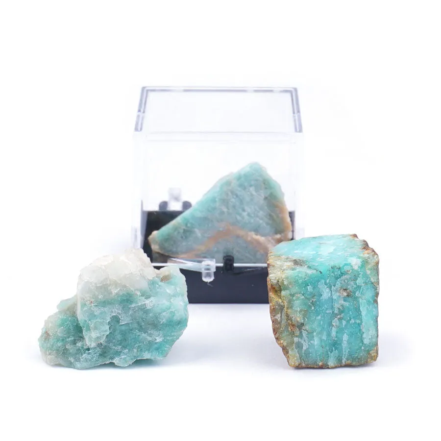 Amazonite 20-40mm Specimen Terrarium - DS ROCK SHOP