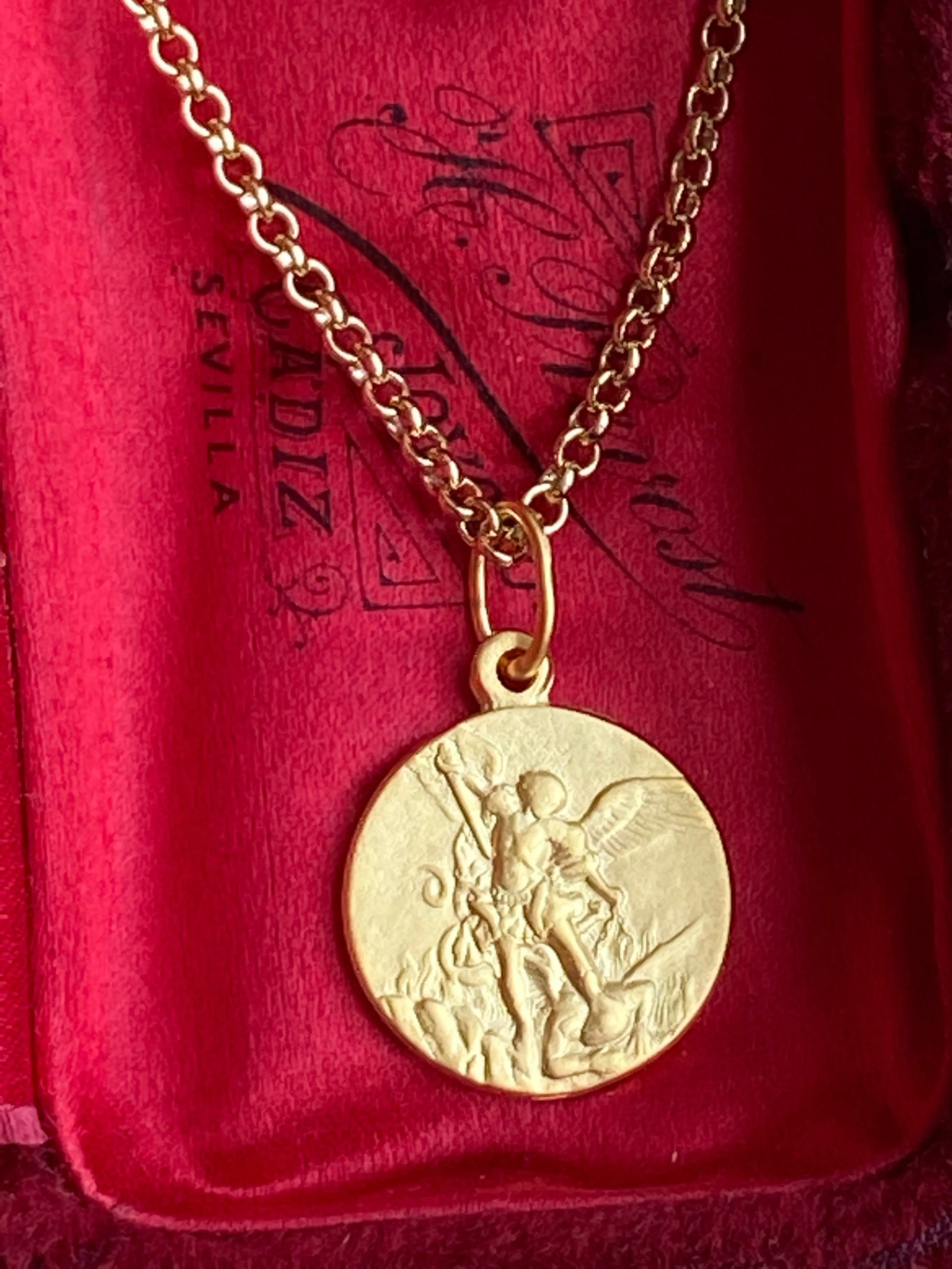 Archangel Saint Michael Medal Necklace