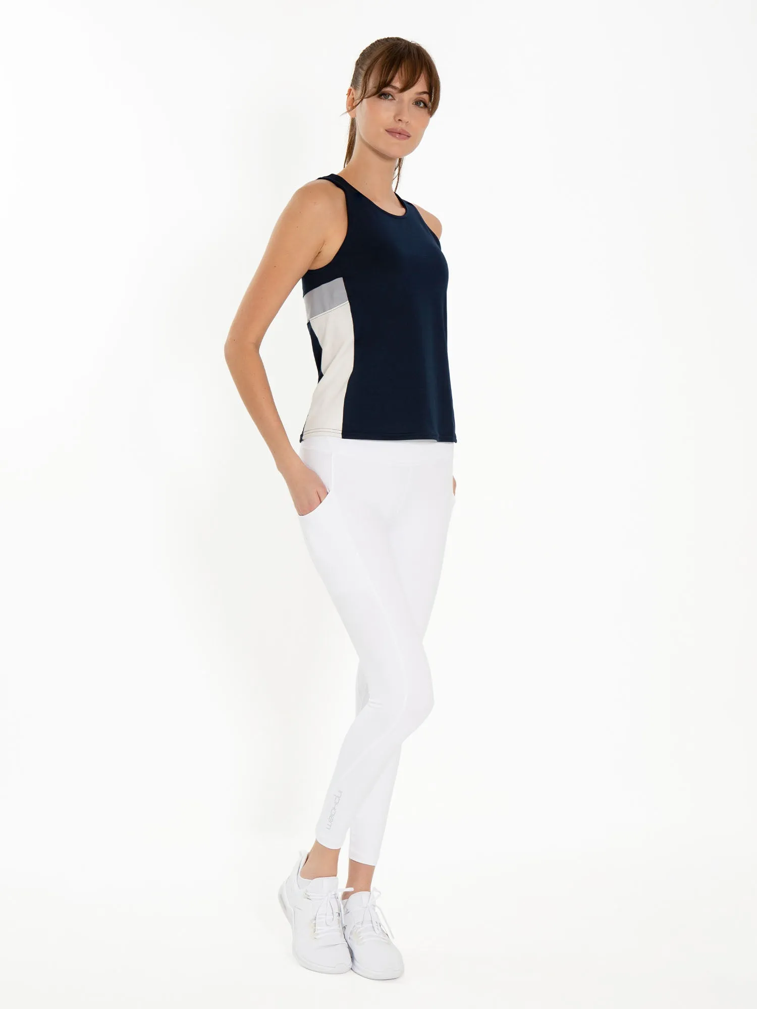 Ashley 7/8 Legging - White