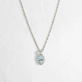 Atoll Necklace, Aquamarine - In Stock