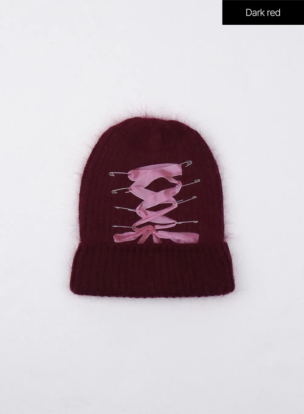 Balletcore Ribbon Graphic Beanie CJ412