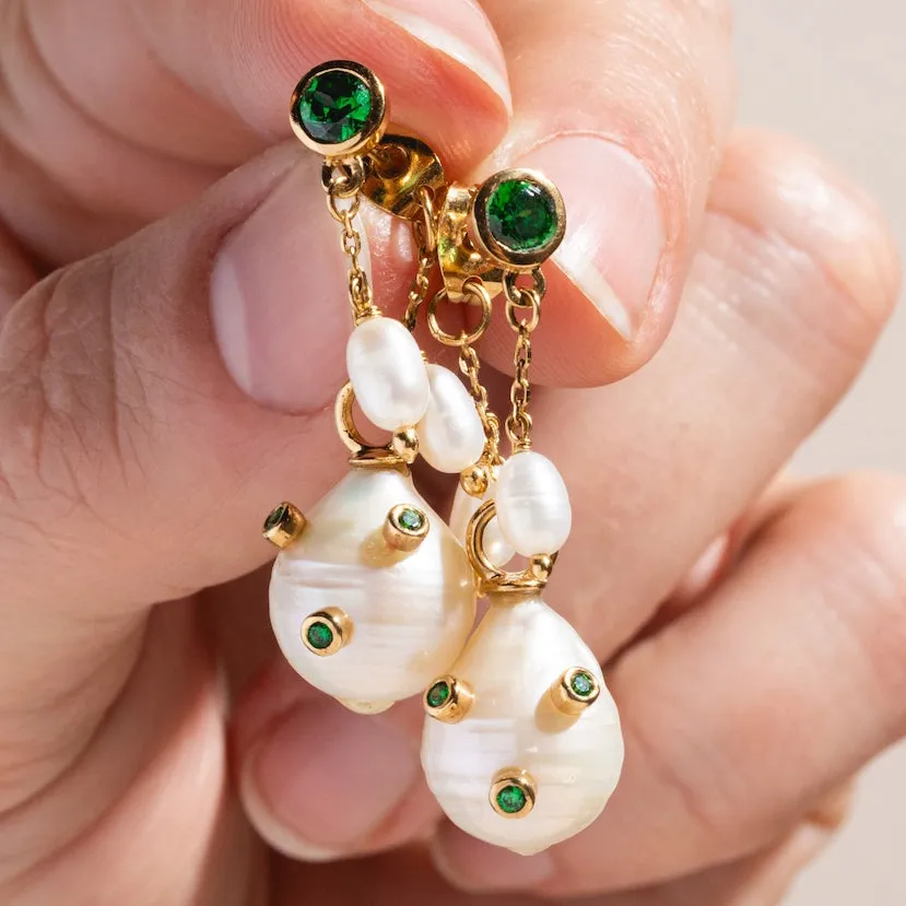 Baroque Pearl Droplet Earrings