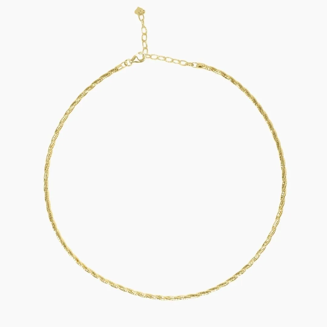 Bella Sparkling Gold Necklace