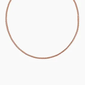 Bella Sparkling Rose Gold Necklace