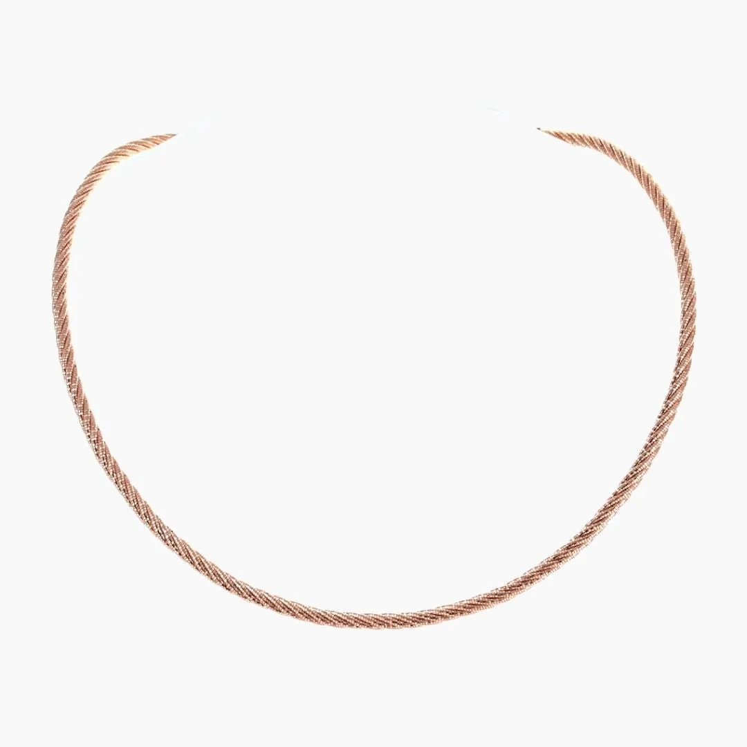 Bella Sparkling Rose Gold Necklace