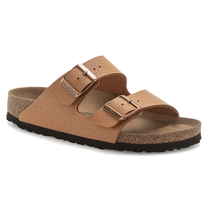 Birkenstock Women's Arizona Vegan Birkibuc (Pecan - Wide Fit)