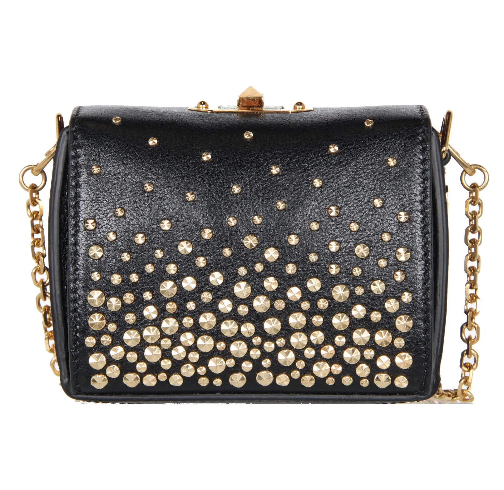 Box Bag Nano Meteor, Black/Gold