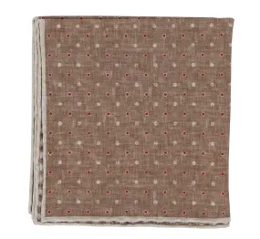 Brunello Cucinelli Light Brown Silk Pocket Square