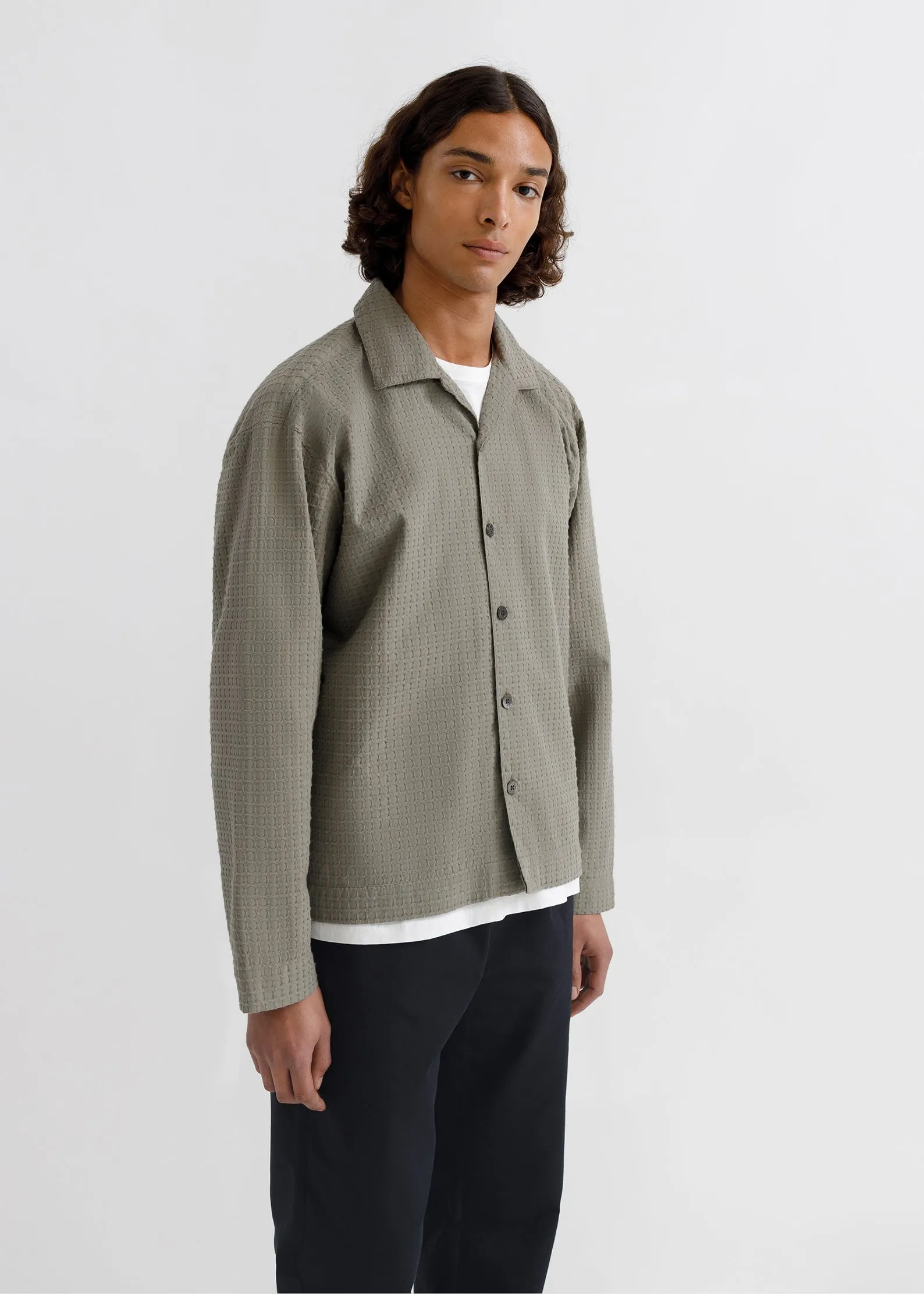 Camp Collar Shirt - Green