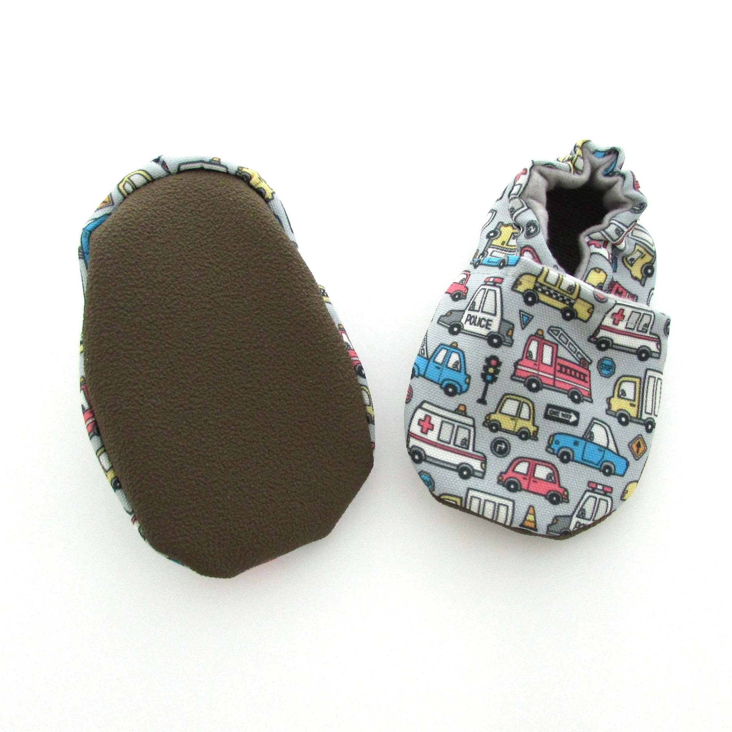 Cars and Trucks Canvas Baby Shoes