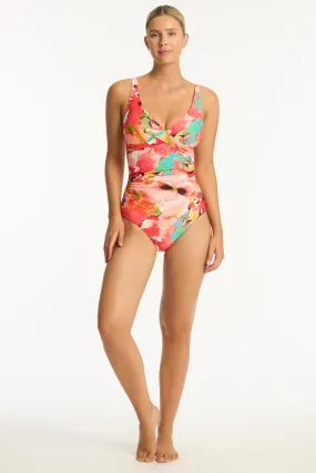 Cascade Cross Front One Piece