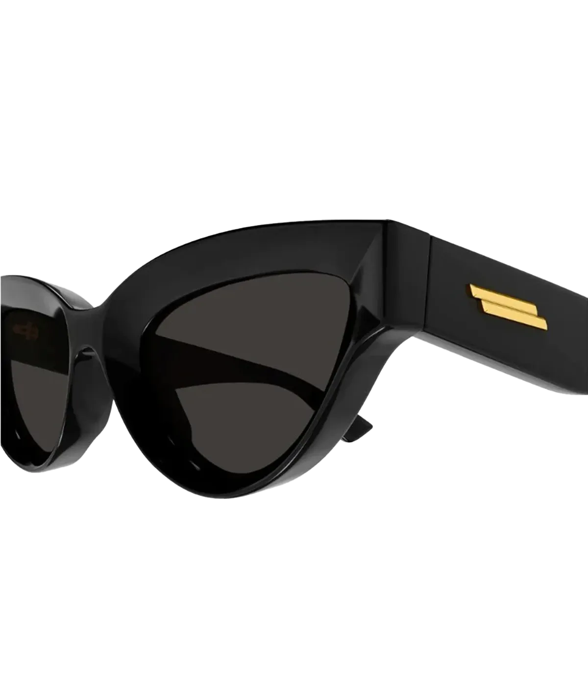 Cat Eye Sunglass in Black Gold