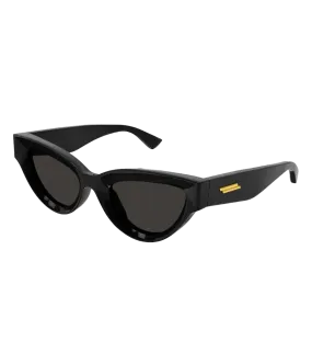 Cat Eye Sunglass in Black Gold