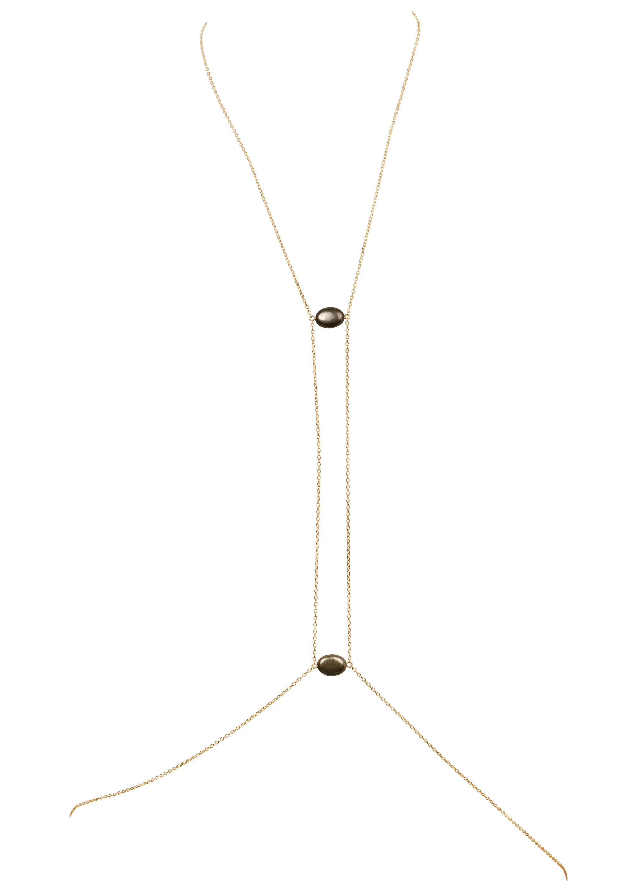 Center Point Gemstone Body Chain