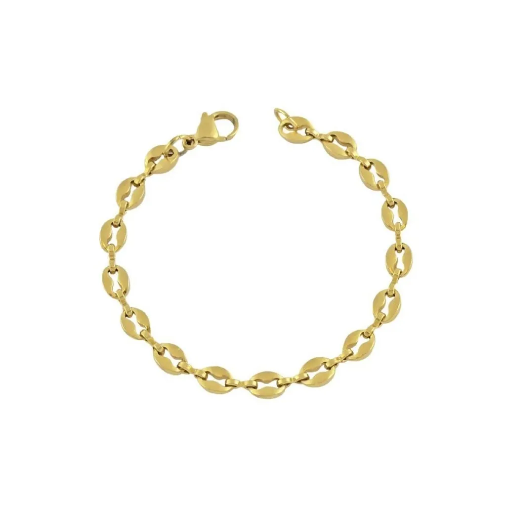 Coffee Bean Bracelet - Gold