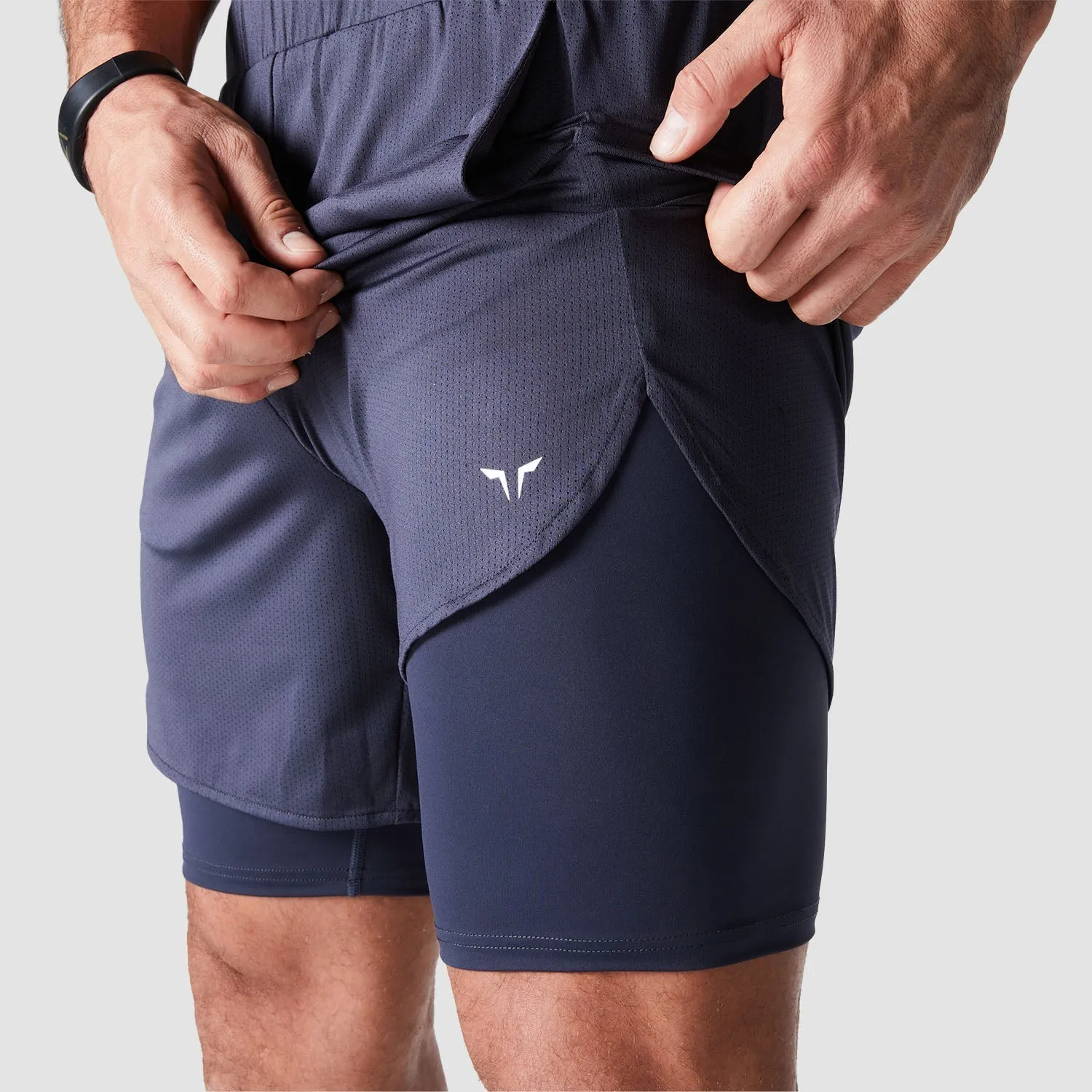 Core Mesh 2-in-1 Shorts - Charcoal