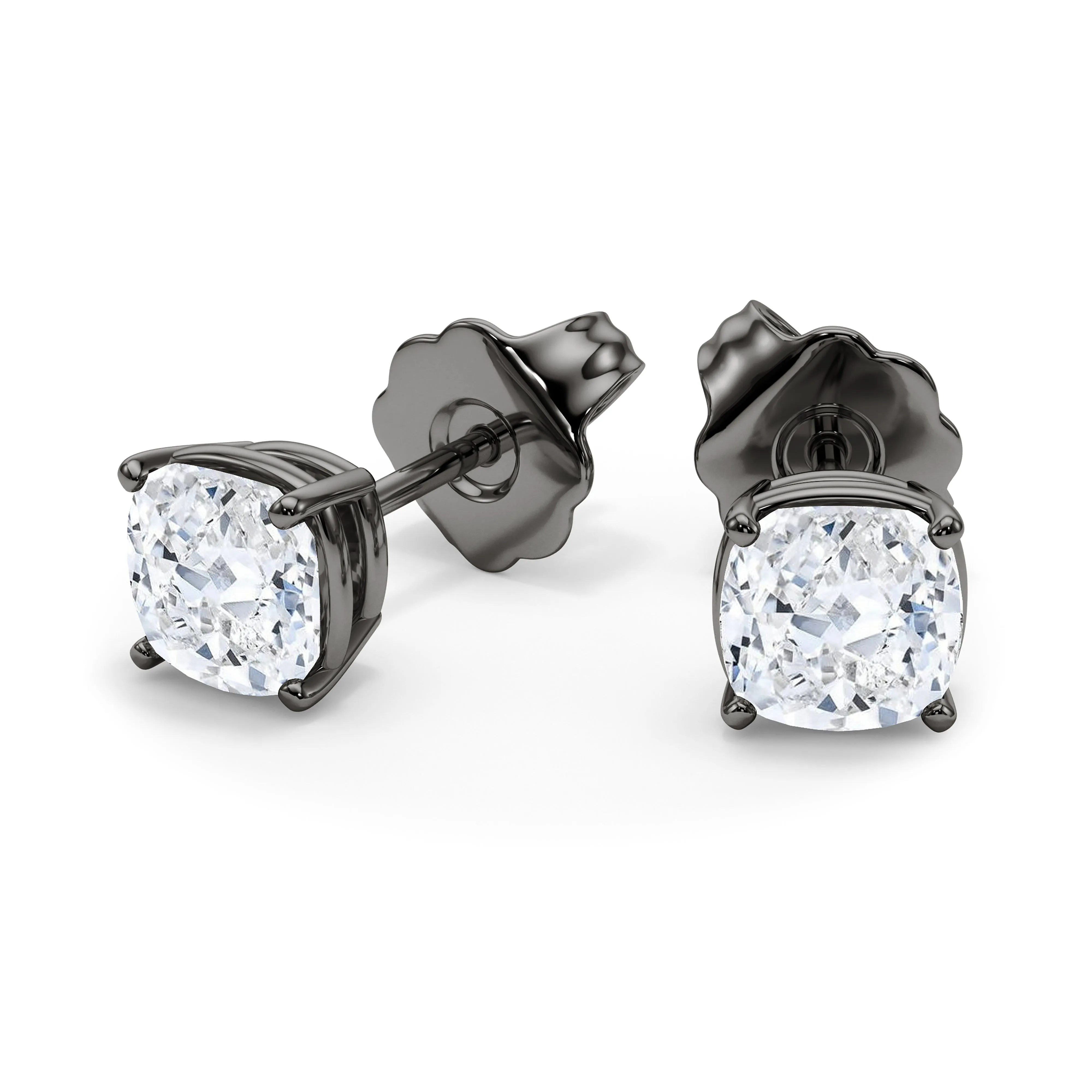 Cushion Cut Diamond Stud Earrings