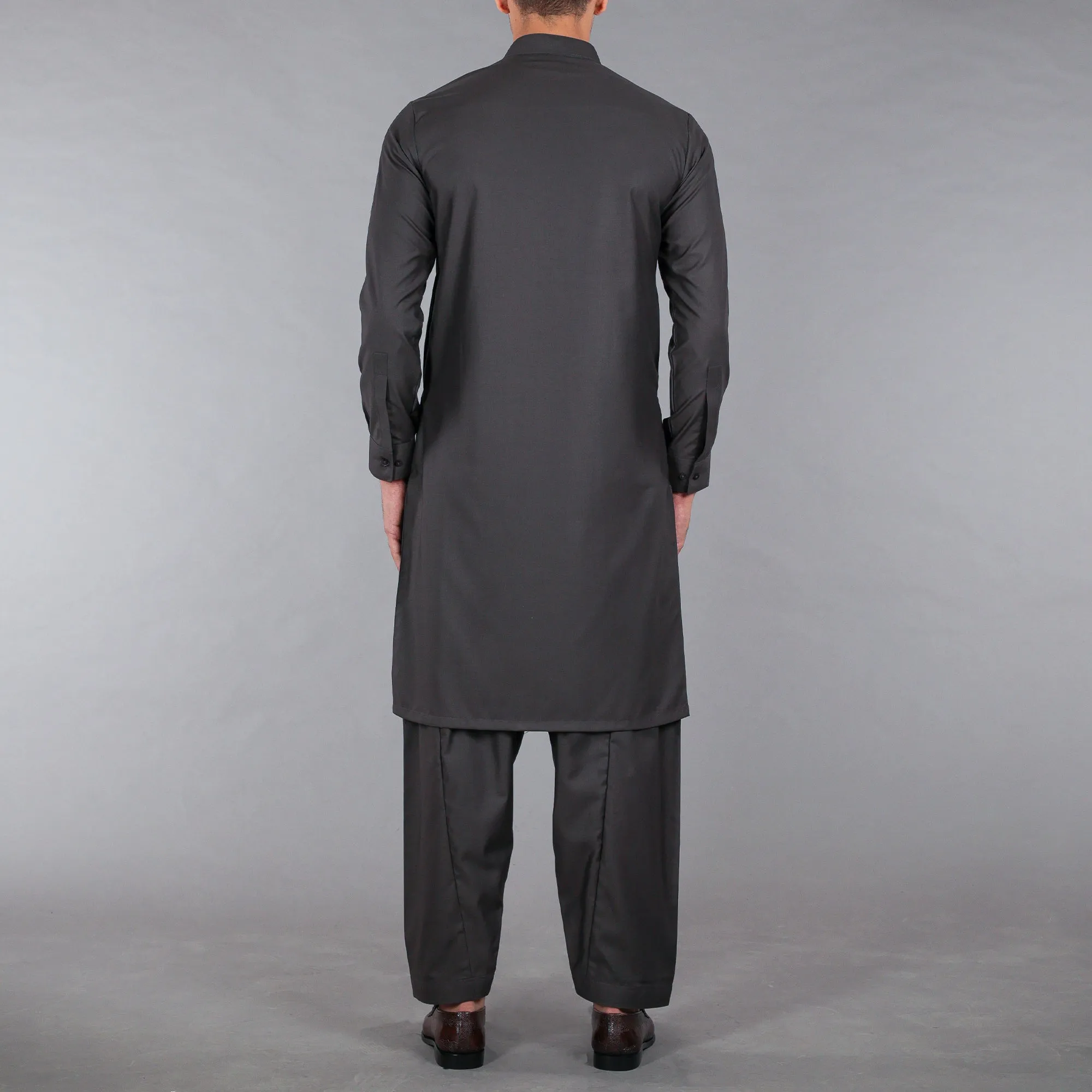 Dark Grey Shalwar Qameez