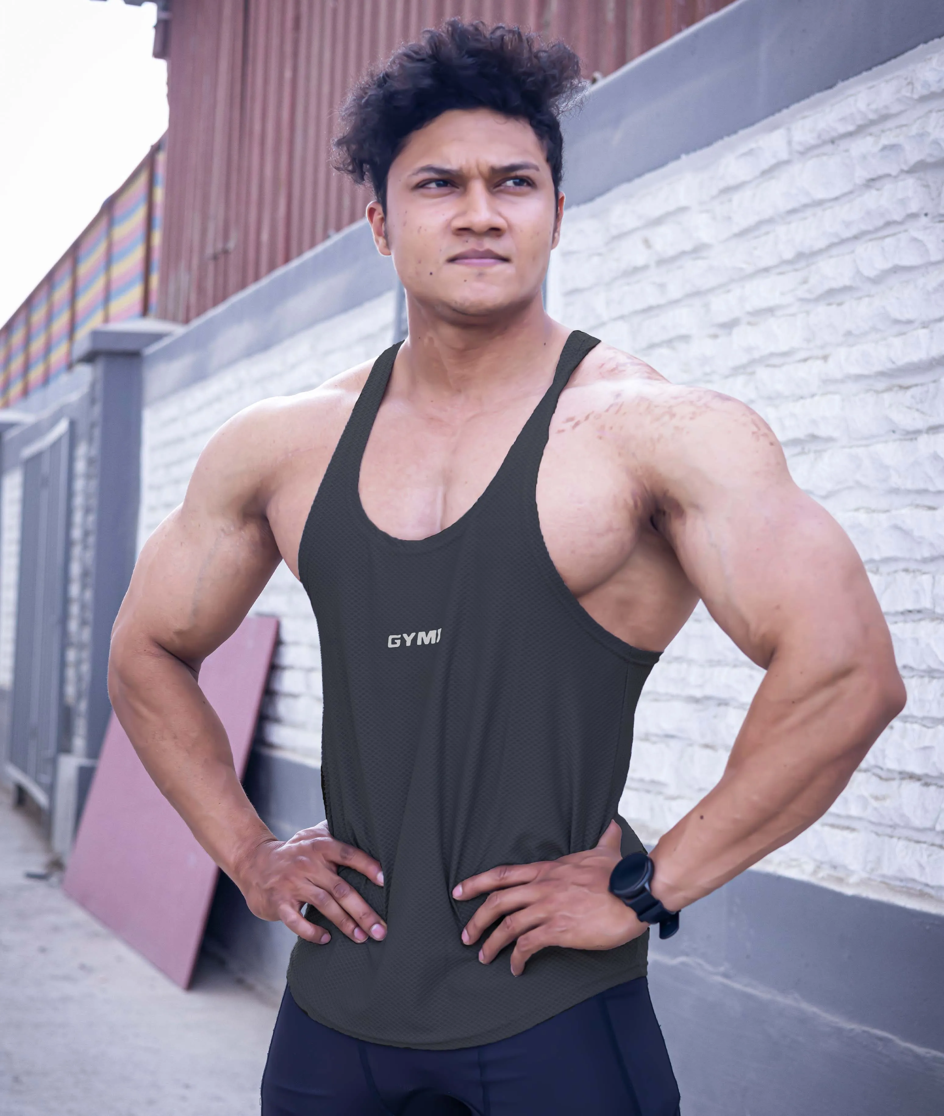 Diamond Cut GymX Stringer: Shadow Grey