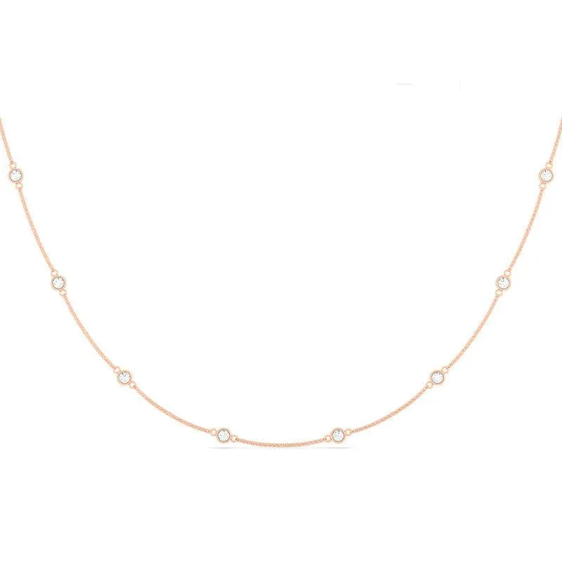 Distance Diamond Chain Necklace