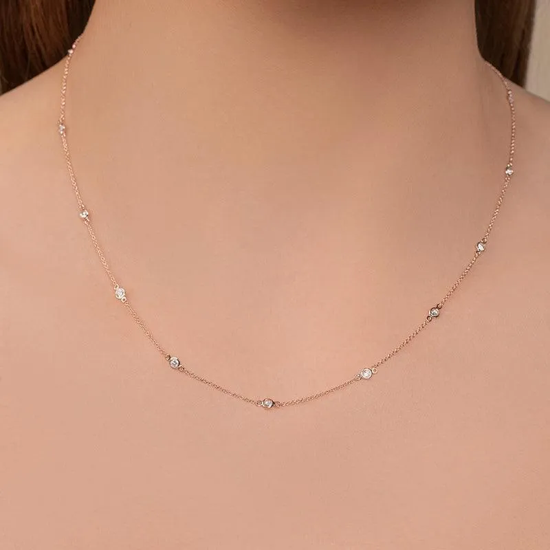 Distance Diamond Chain Necklace