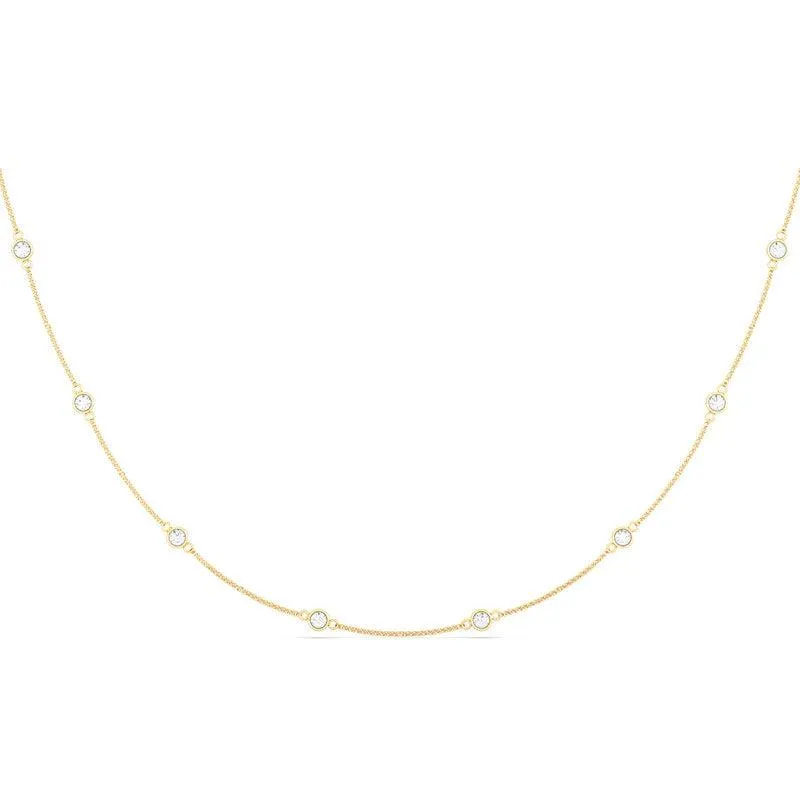 Distance Diamond Chain Necklace