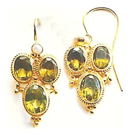 Dorothea Brooke Peridot Screw Back Earrings