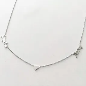 Double Names Heart Necklace