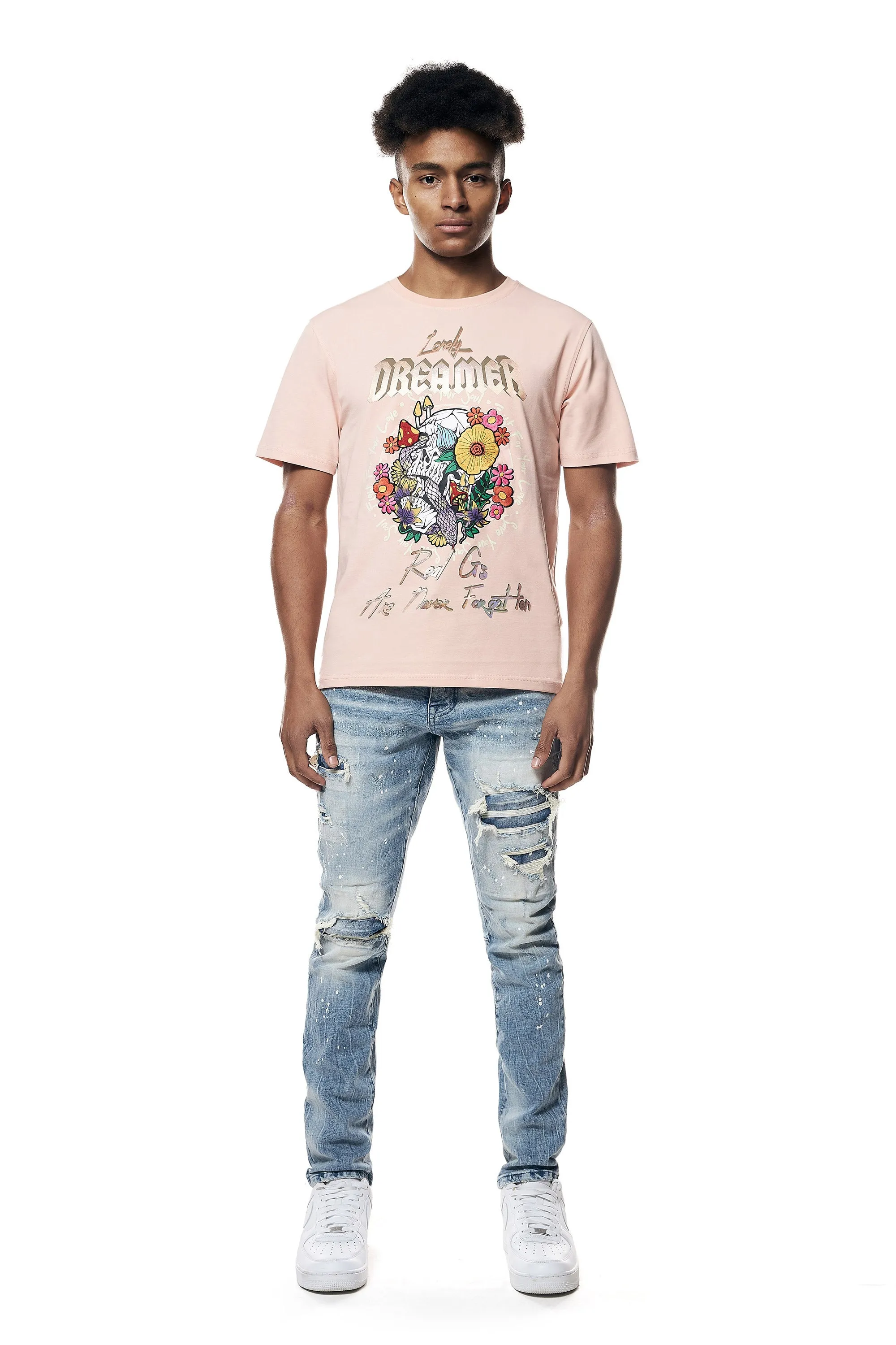 Dreamer Graphic Tee - Peach