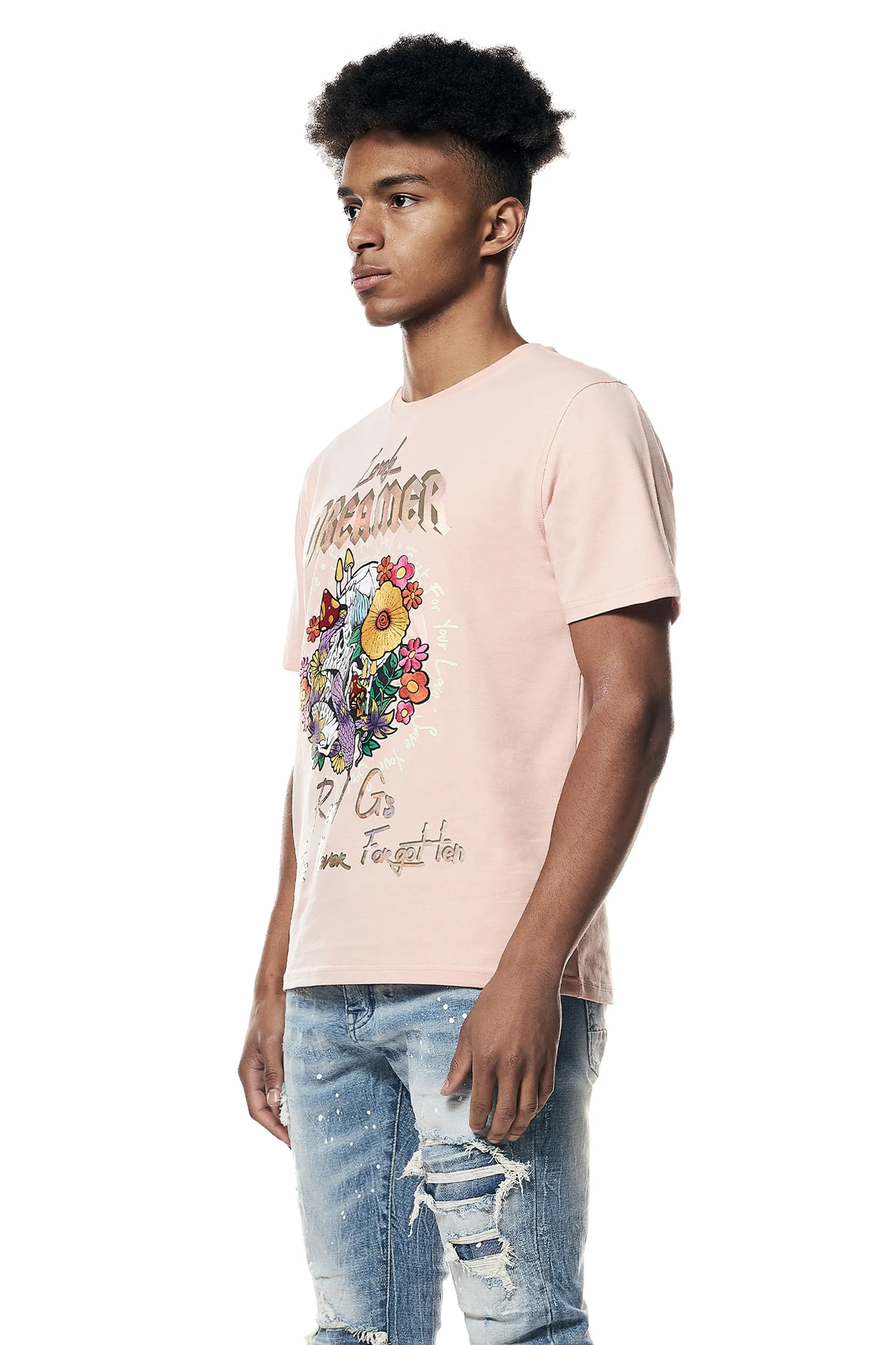 Dreamer Graphic Tee - Peach