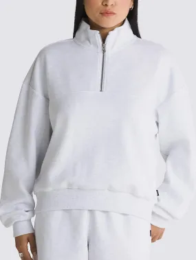 Elevated Double Knit Mock Neck Zip Sweatshirt