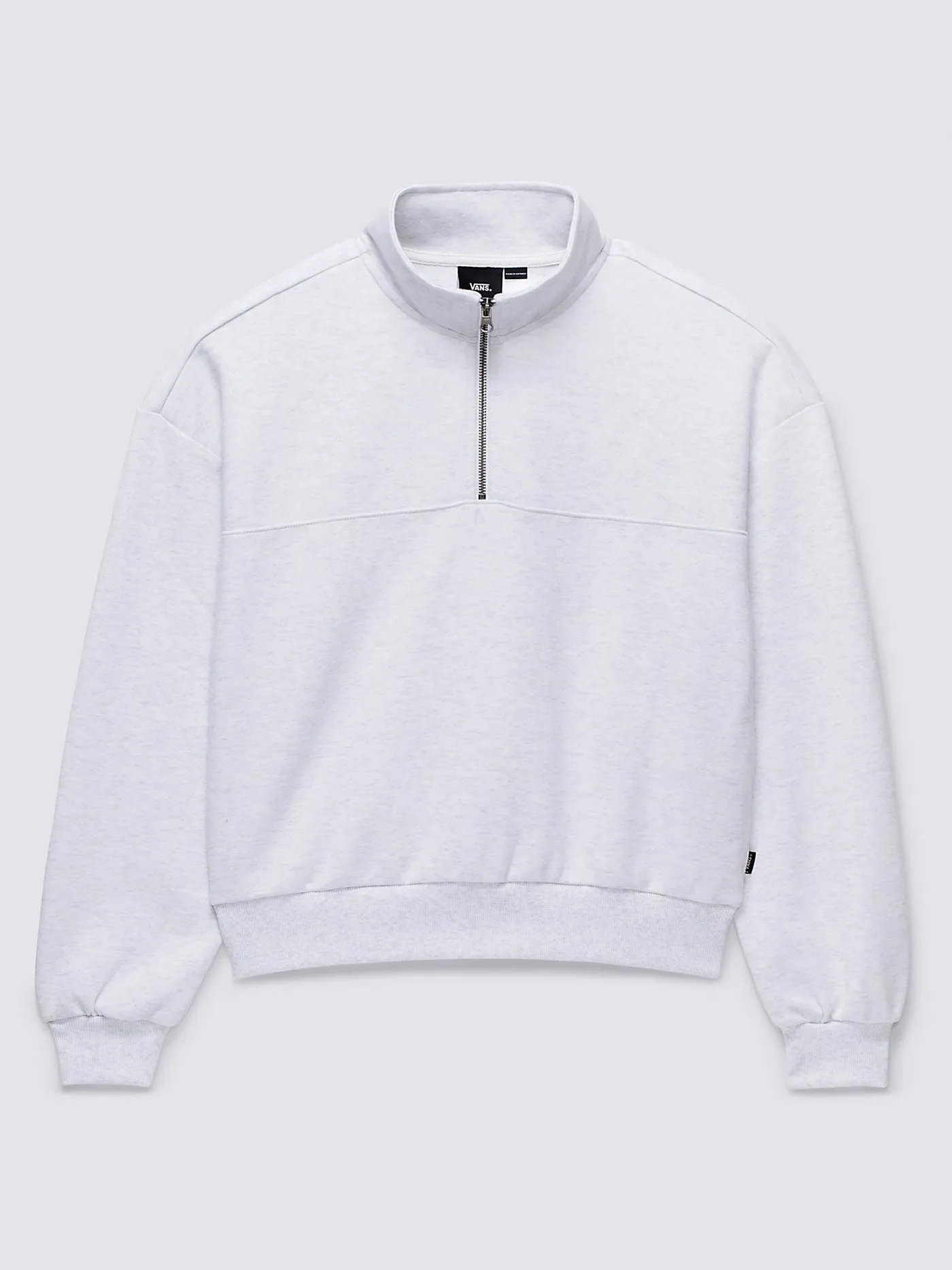 Elevated Double Knit Mock Neck Zip Sweatshirt