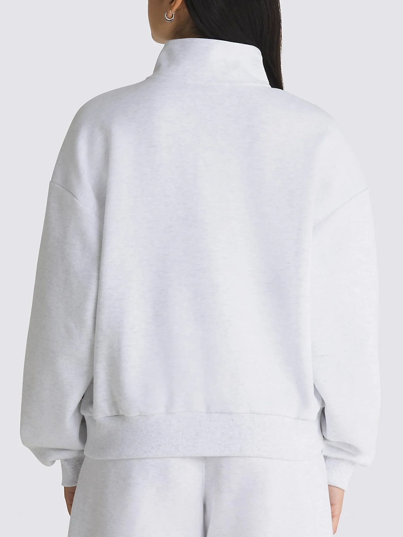 Elevated Double Knit Mock Neck Zip Sweatshirt