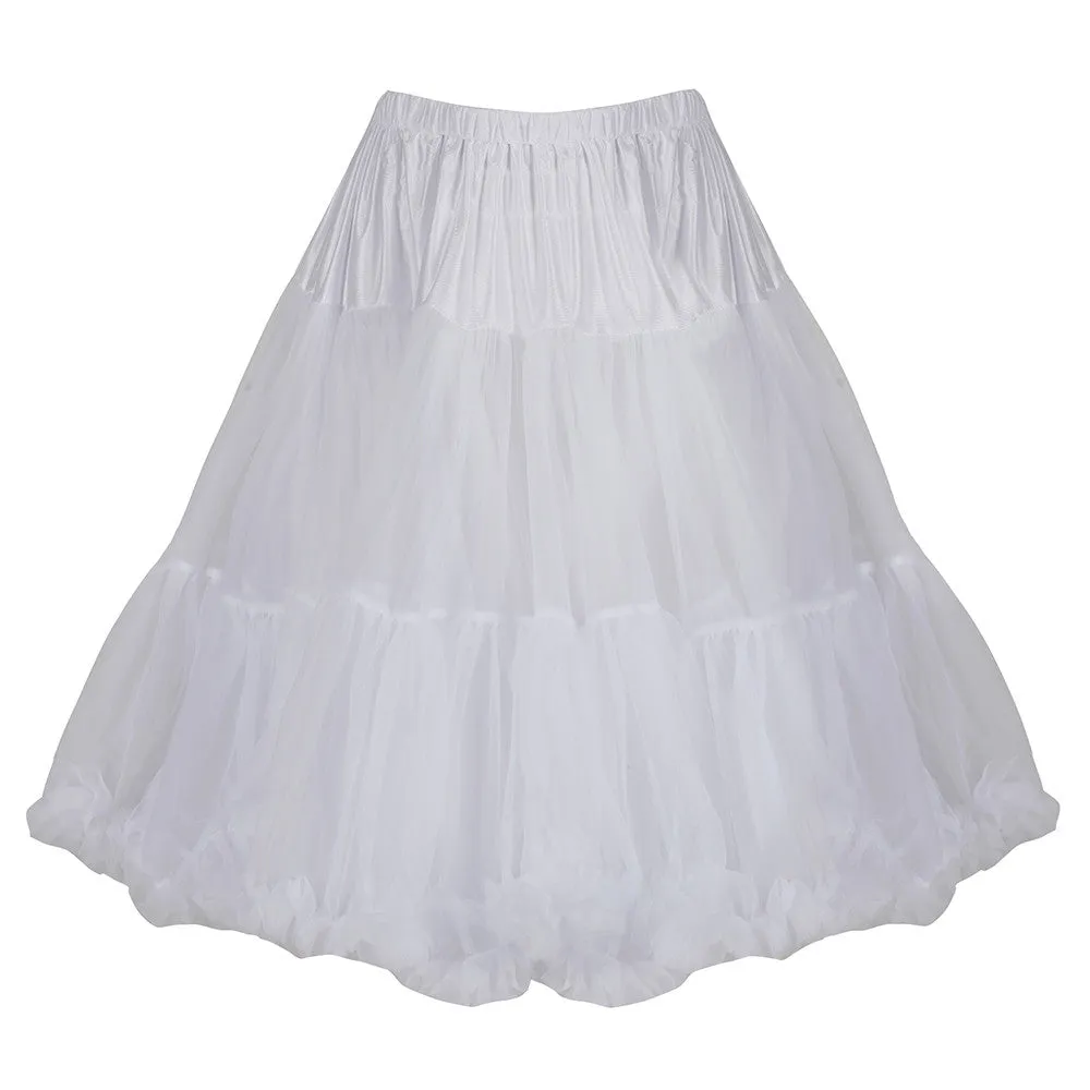 EXTRA VOLUME White Net Vintage Rockabilly 50s Petticoat Skirt